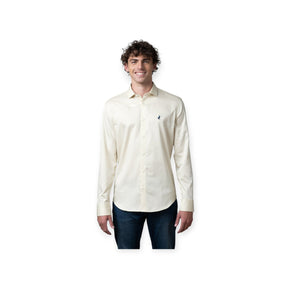 Polo Men's Essential Sateen Long Sleeve Shirt Stone