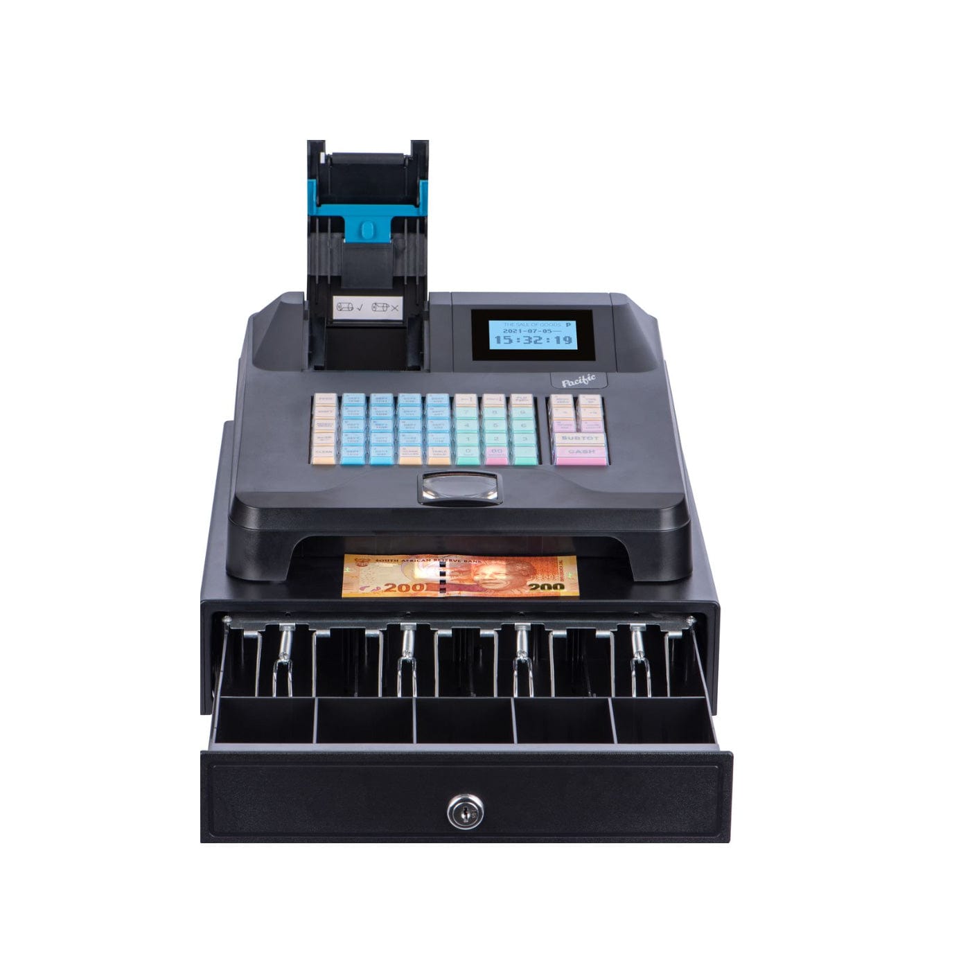 Pacific Cash Register Pacific Technologies Electronic Cash Register ER-308UV-BK (7812535255129)