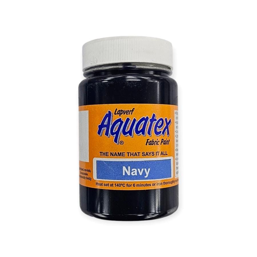 Paints HABBY Navy Blue Aquatex Fabric Paint 200ml (7682161442905)