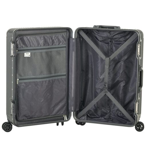 Paklite Suit Case Paklite Metro 57Cm Spinner Charcoal