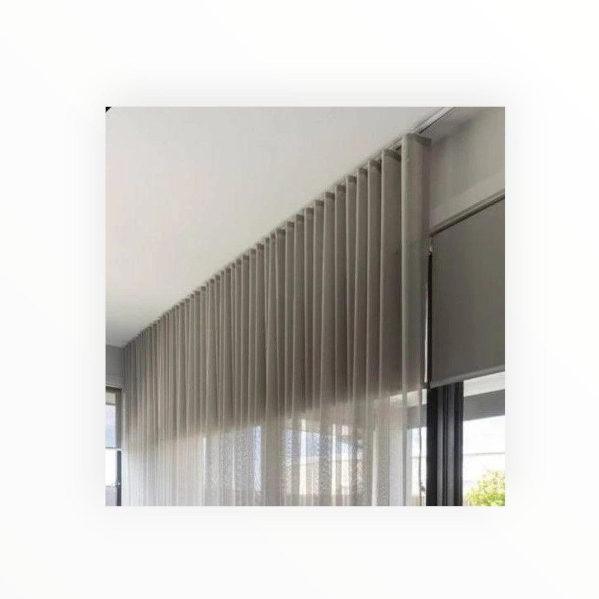 Papini Curtain Accessories Brackets PVC Single King Ceiling Fix Pack Of 2