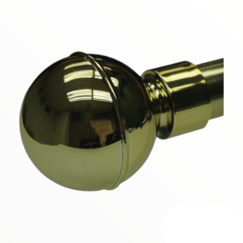 Papini Curtain Accessories Brass PB063 Papini Ball Finials PVC Collection 25 mm Pack Of 2 (7815264731225)