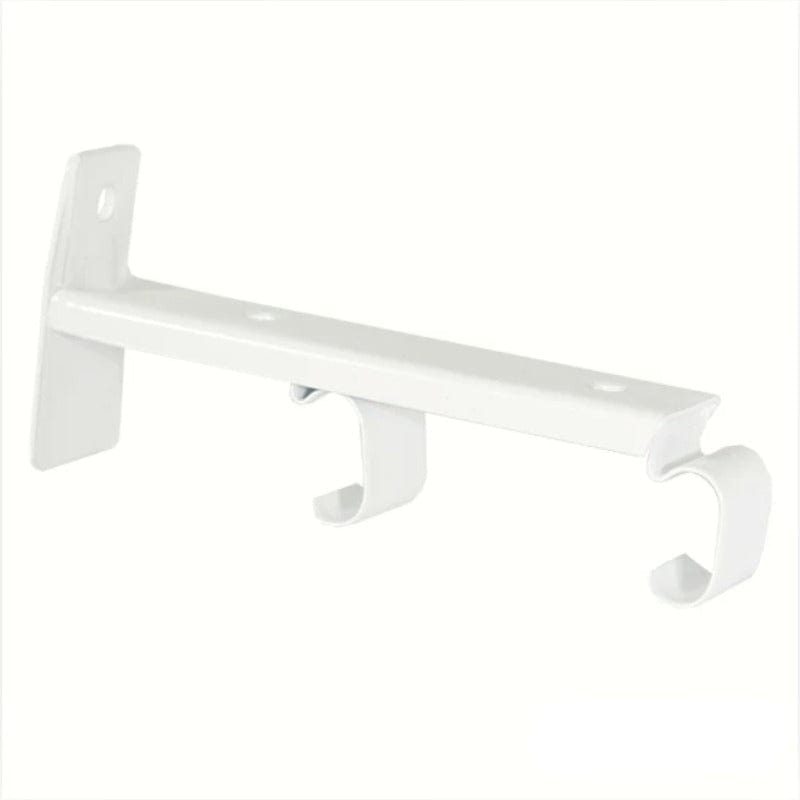 Papini Curtain Accessories C Double Brackets Metal White A036 (7719355777113)