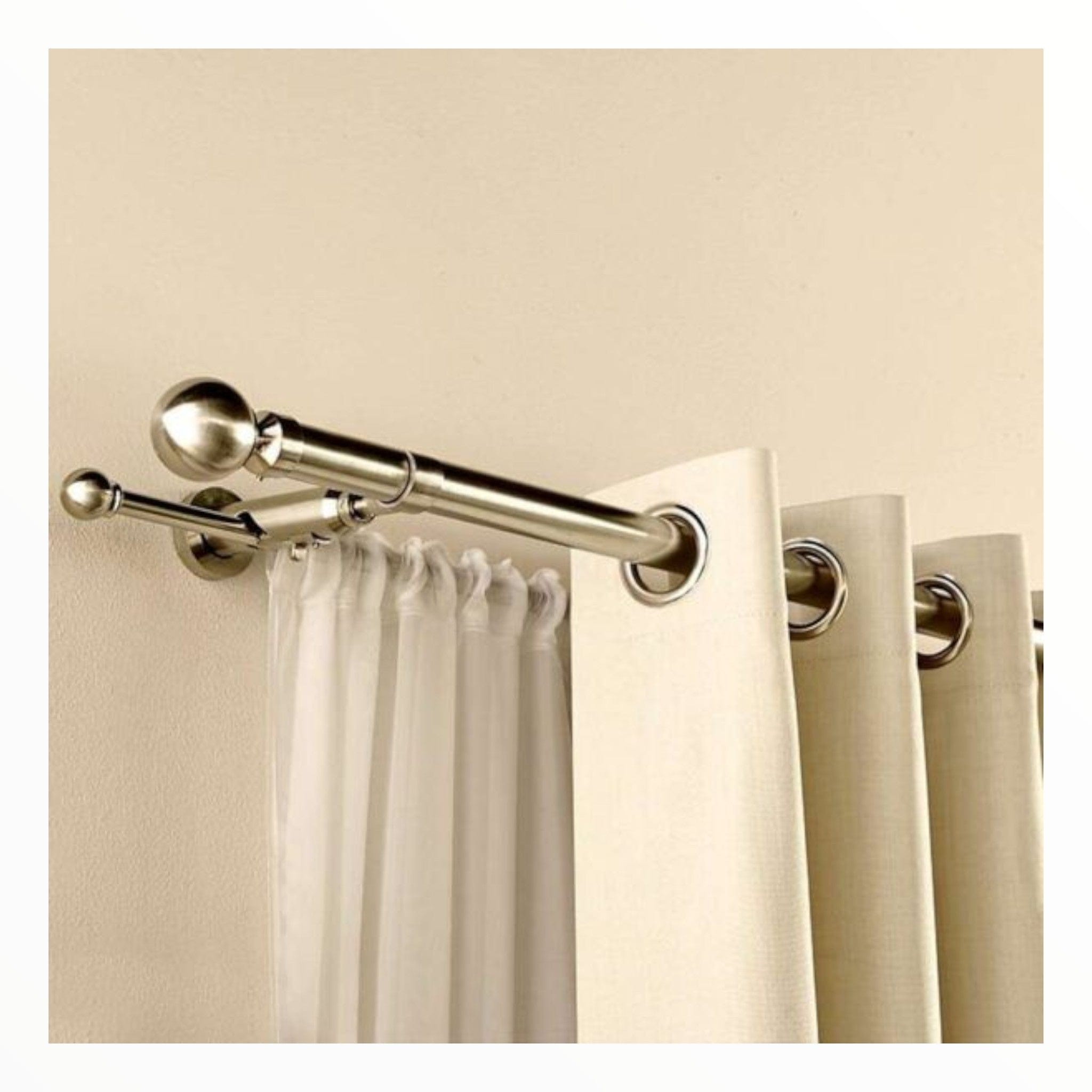 Papini curtain accessories Round PVC Bracket PVC 38/16 mm