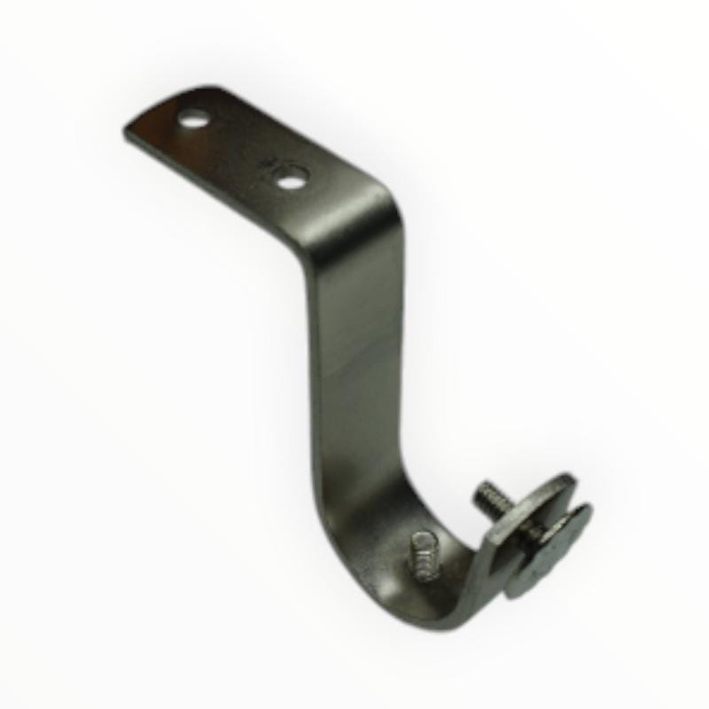 Papini curtaining accessories Stainless Steel Ceiling Metal Single Bracket Collection 25 mm Pack Of 2 (7821739688025)