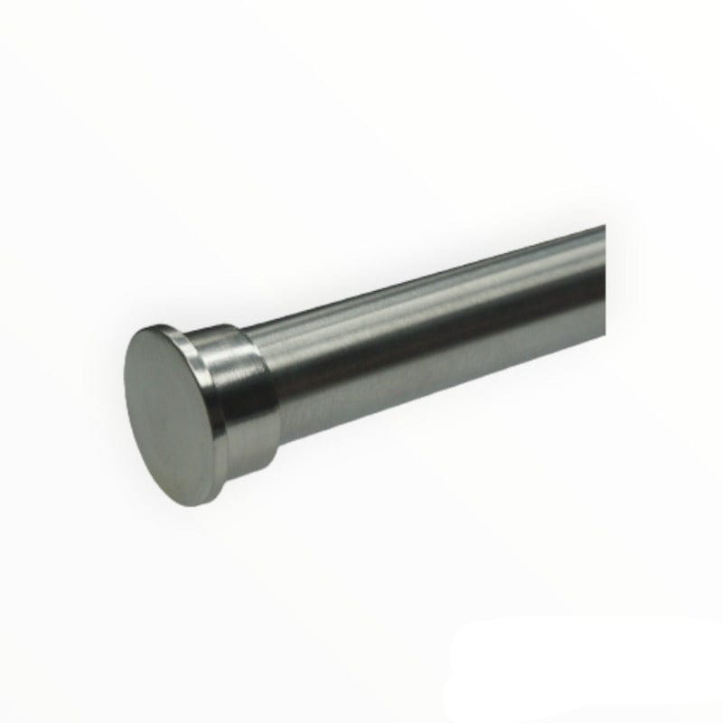 Papini END CAPS Stainless Steel PSS223T Flat Metal End Caps Pack Of 2 Stainless Steel Collection 32 mm (7788912148569)