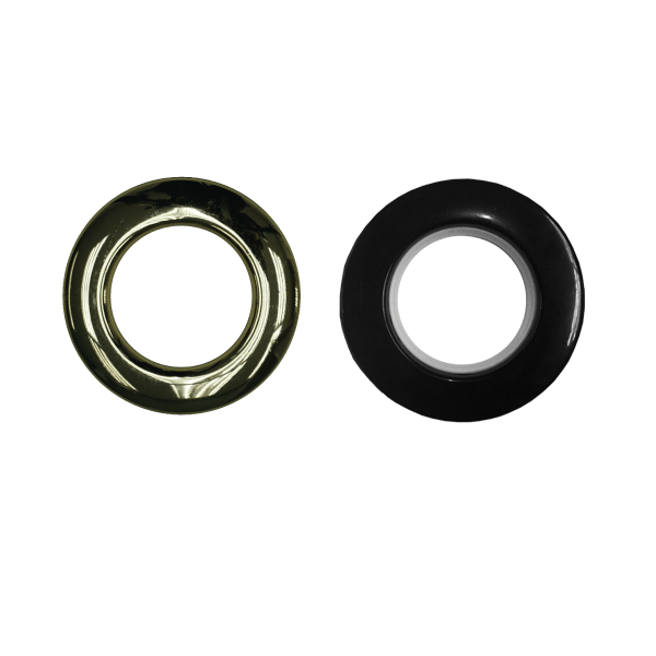 Papini Eyelet Rings Bright Gold Eyelet Rings Duo 44 mm Pack Of 10