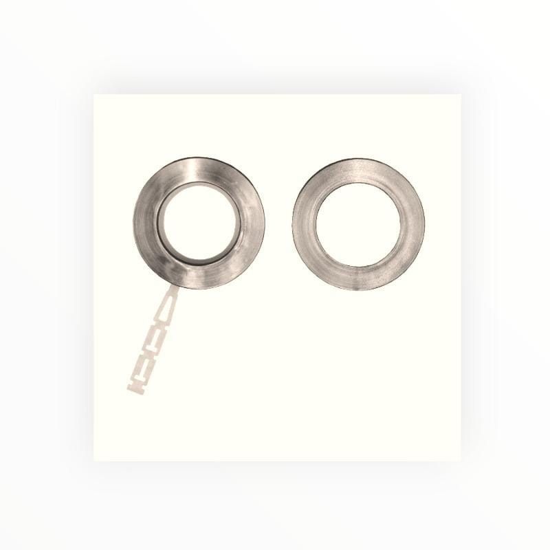 Papini Eyelet Rings Chrome Eyelet  Rings Contempo 44.5 mm Pack Of 10