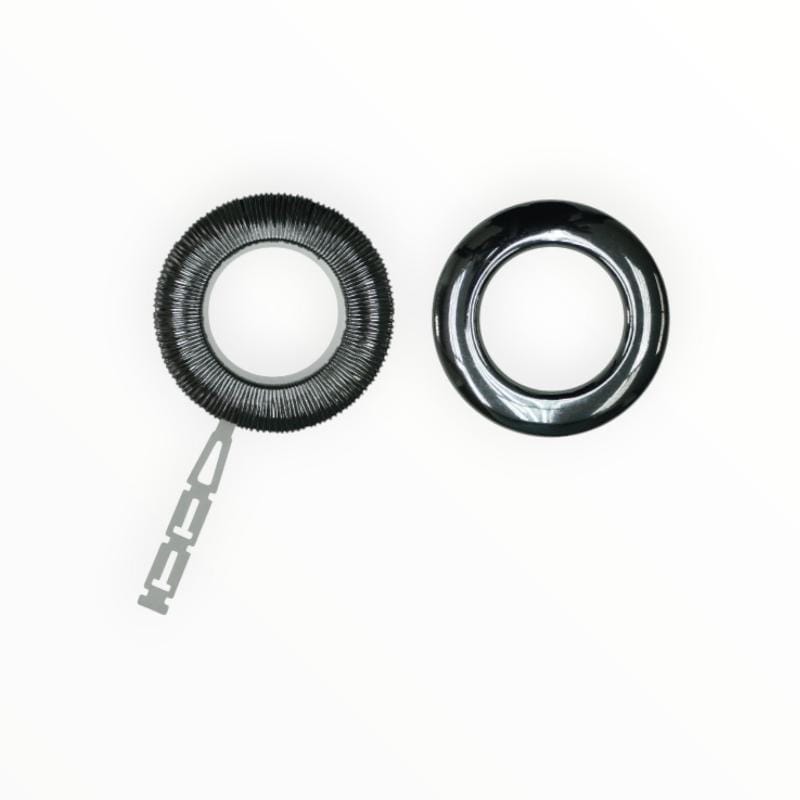 Papini Eyelet Rings Chrome Eyelet Rings Duo Collection 44 mm Pack Of 10 (7826290475097)