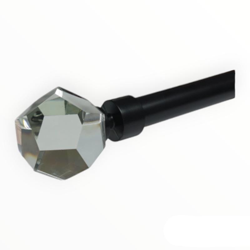 Papini Finial Facet 25MM Black Nickel Facet Finials PBN022T Papini Finial Facet 25 mm (4766516772953)