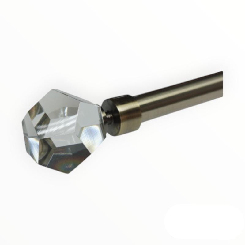 Papini Finial Facet 25MM Facet Finial PAB022T ANT.BRASS Papini Finial Facet 25 mm (4766516772953)