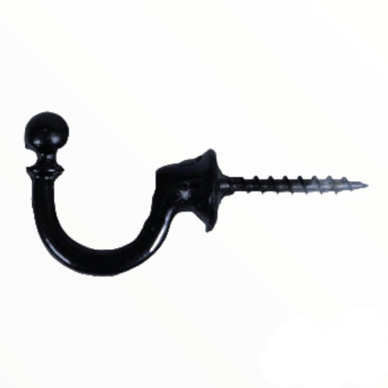 Papini Metal Tie Back Hooks Black N509 Metal Tie Back Hooks Collection (7768874319961)