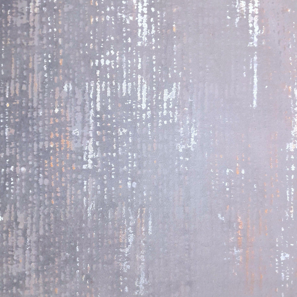 Papini Velvet Fabric Grey/Grey Foil Velvet Curtain/Upholstery Fabric 280 cm