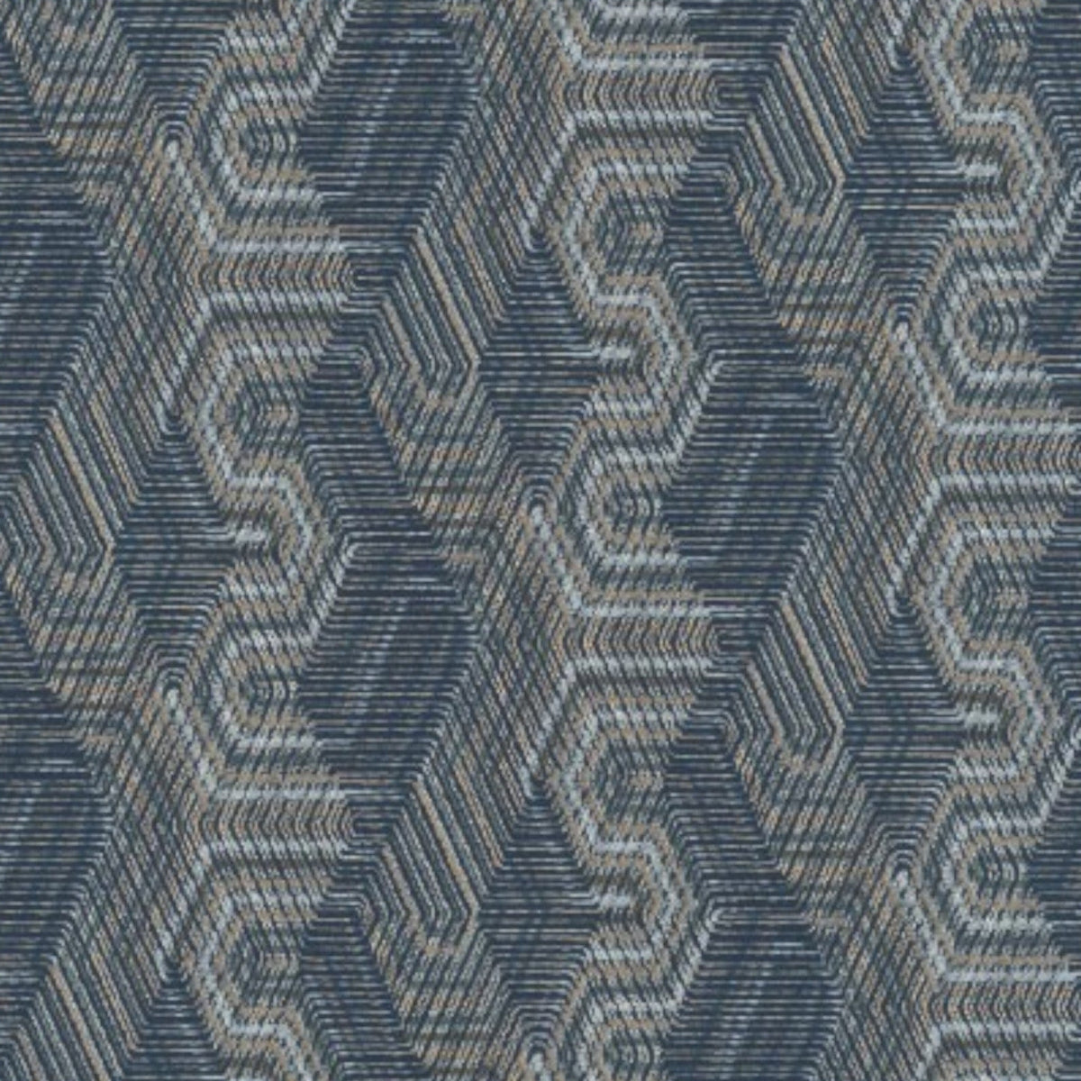 Papini Wallpaper Papini Wallpaper Interwined Denim 0,53 m X 10,05 m