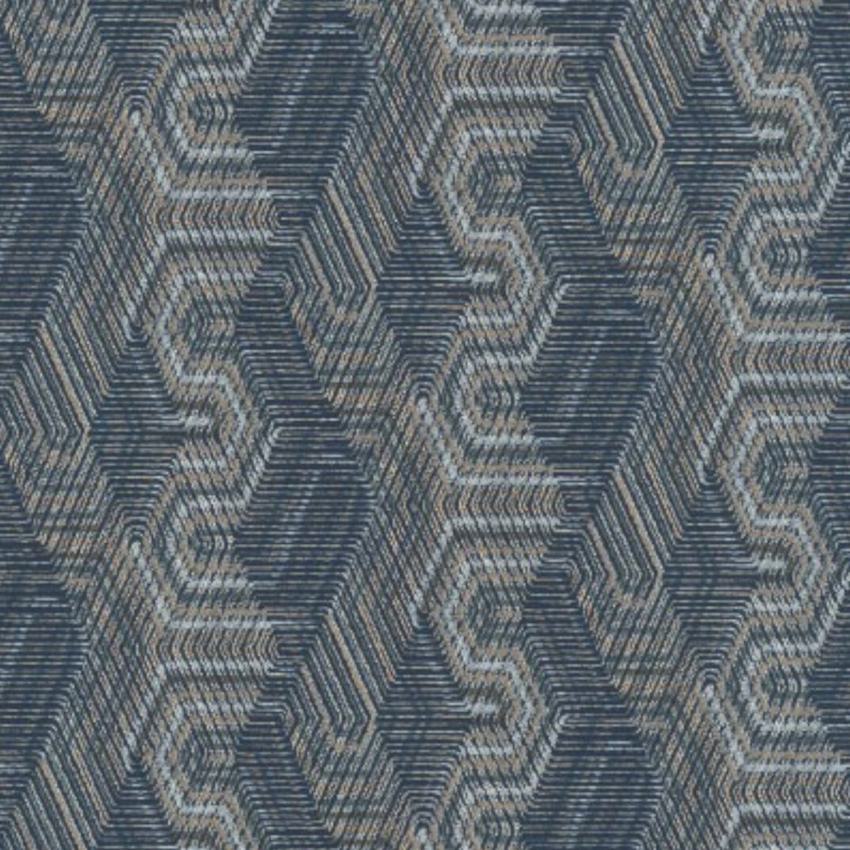 Papini Wallpaper Papini Wallpaper Interwined Denim 0,53 m X 10,05 m