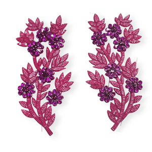 PATCHES Habby Beaded Patches XDH3898 Cerise (7409319837785)