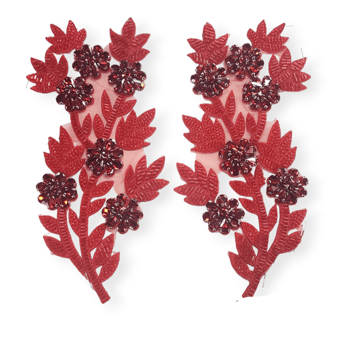 PATCHES Habby Beaded Patches XDH3898 Red