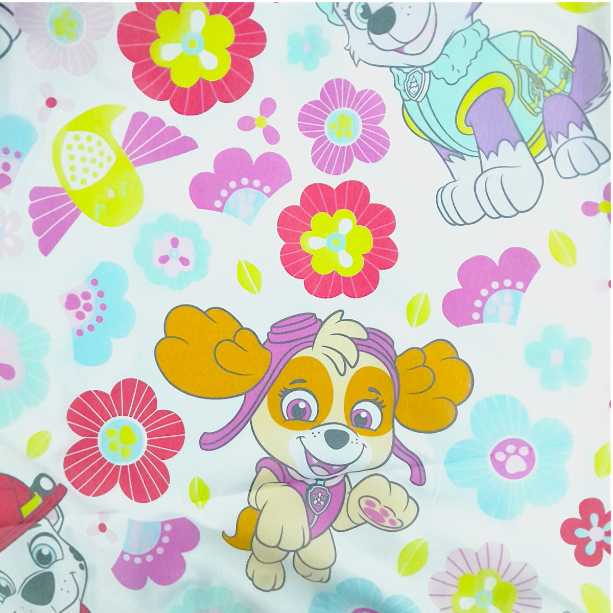 100% PTD Cotton Sheeting Fabric Paw Patrol Girls 240 cm