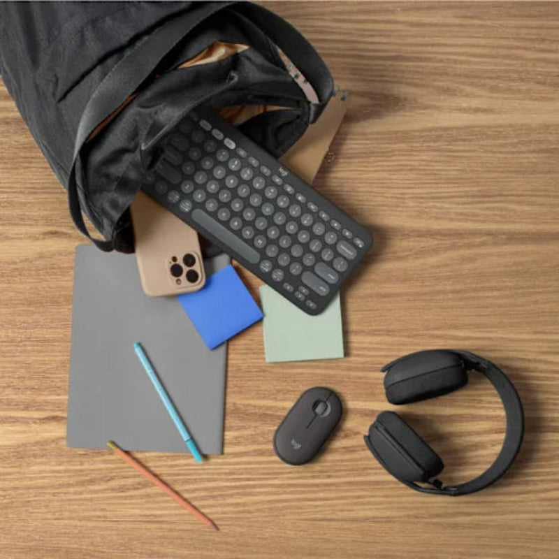 Logitech Pebble Keys 2 K380s Bluetooth Keyboard - Graphite 920-011851.