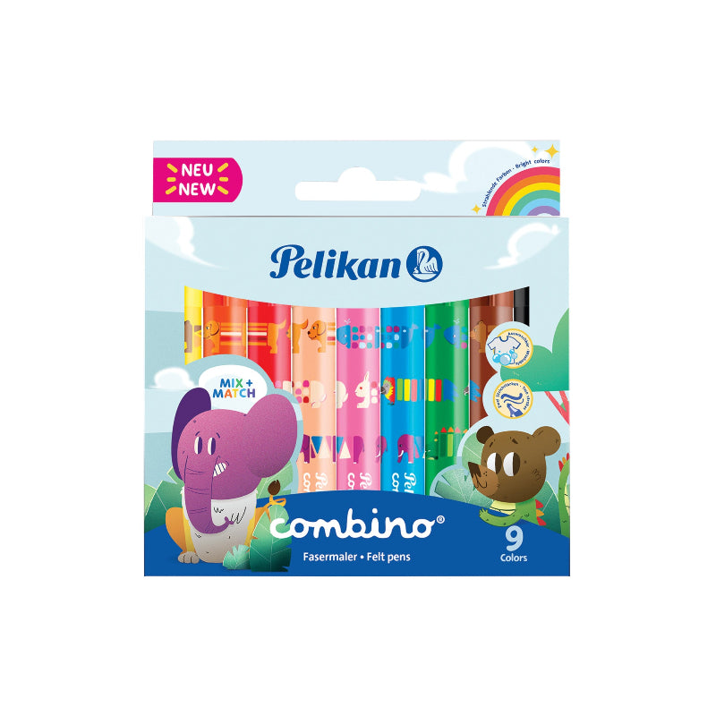 Pelikan Pencil Pelikan Combino Super Felt Tip Pen 9 Colors 814553