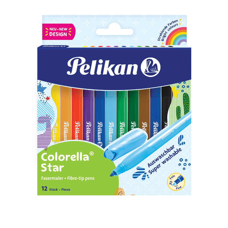 Pelikan Pencil Pelikan Fiber Pen Colorella Star C302 12 Piece 822305
