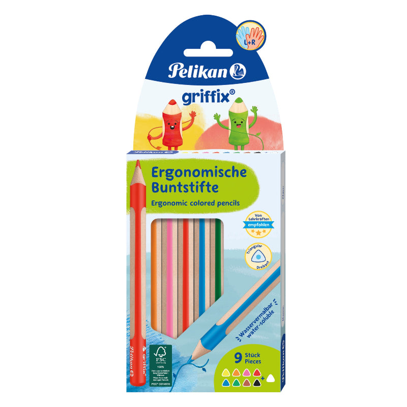 Pelikan Pencil Pelikan Griffix Colored Pencils 8+1 Pieces 700856