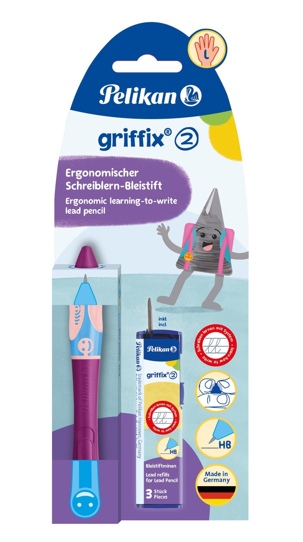 Pelikan Pencil Pelikan Griffix Pencil For Left-handers Sweet Berry 821131