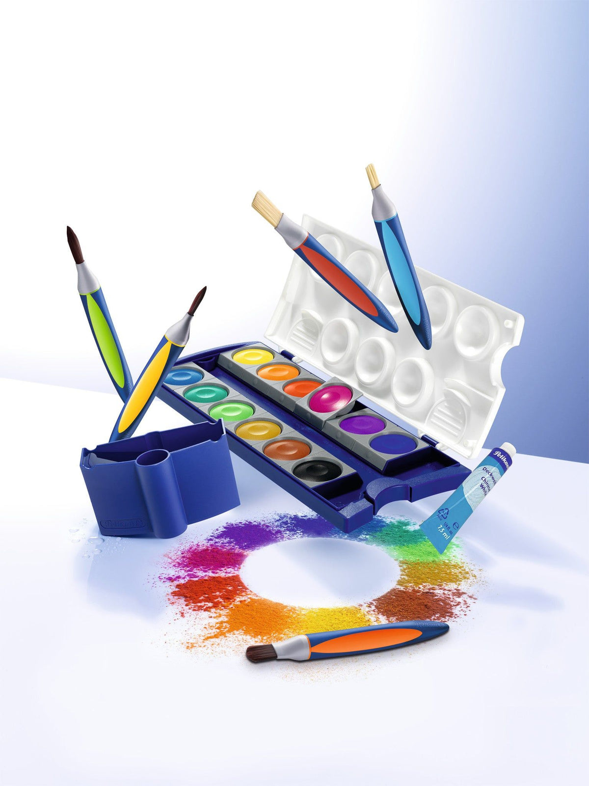 Pelikan Pencil Pelikan Griffix School Brush Set With Brush Band 3-piece Set 700726