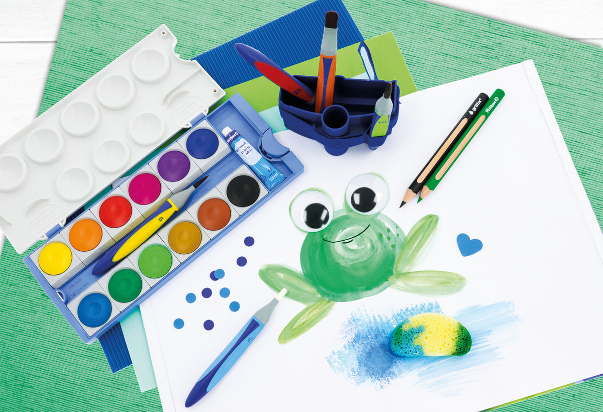 Pelikan Pencil Pelikan Griffix School Brush Set With Brush Band 5-Piece Set 700733