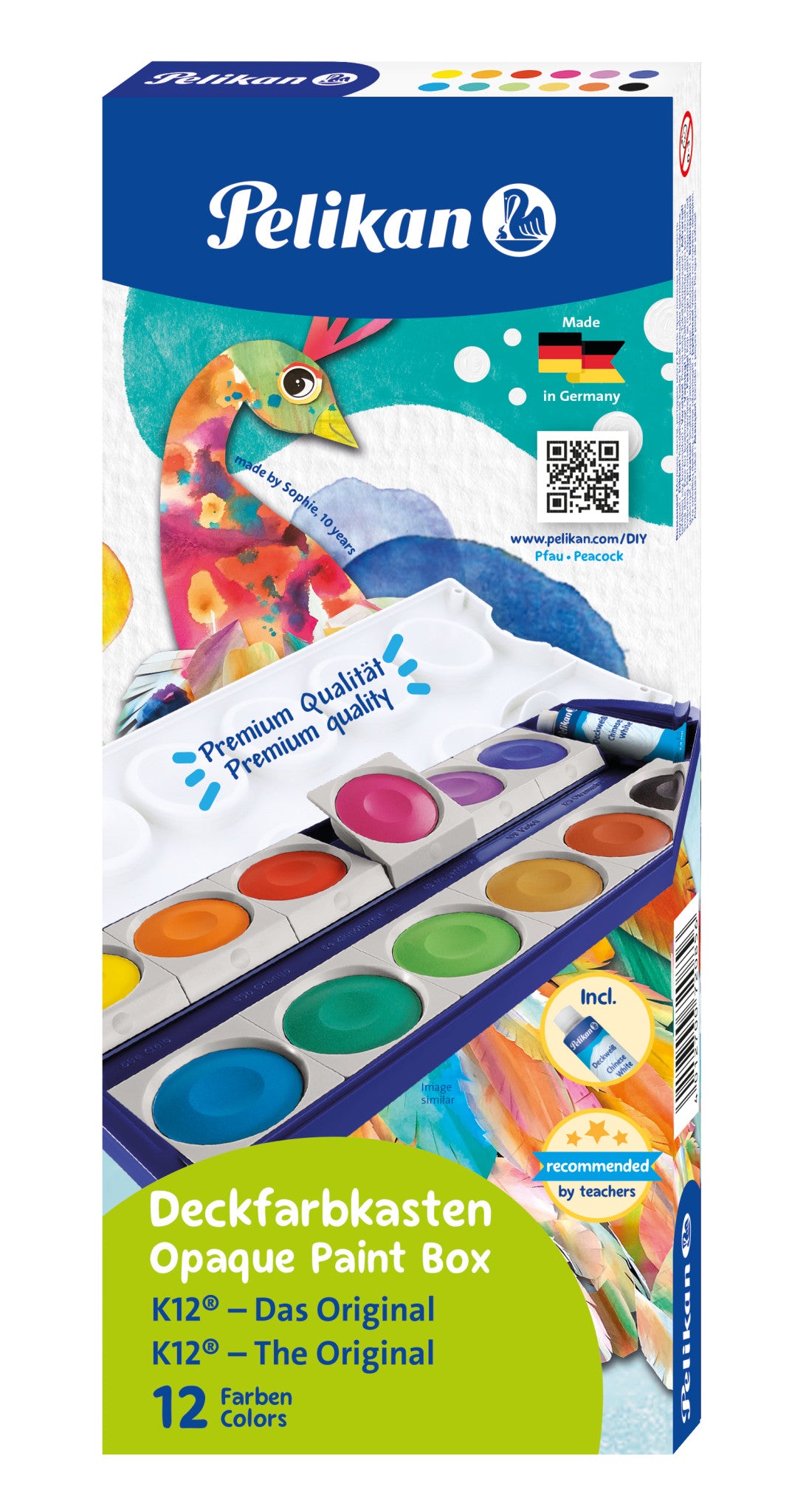 Pelikan Pencil Pelikan K12 International Paint Box Folding Box (Peacock) 720854
