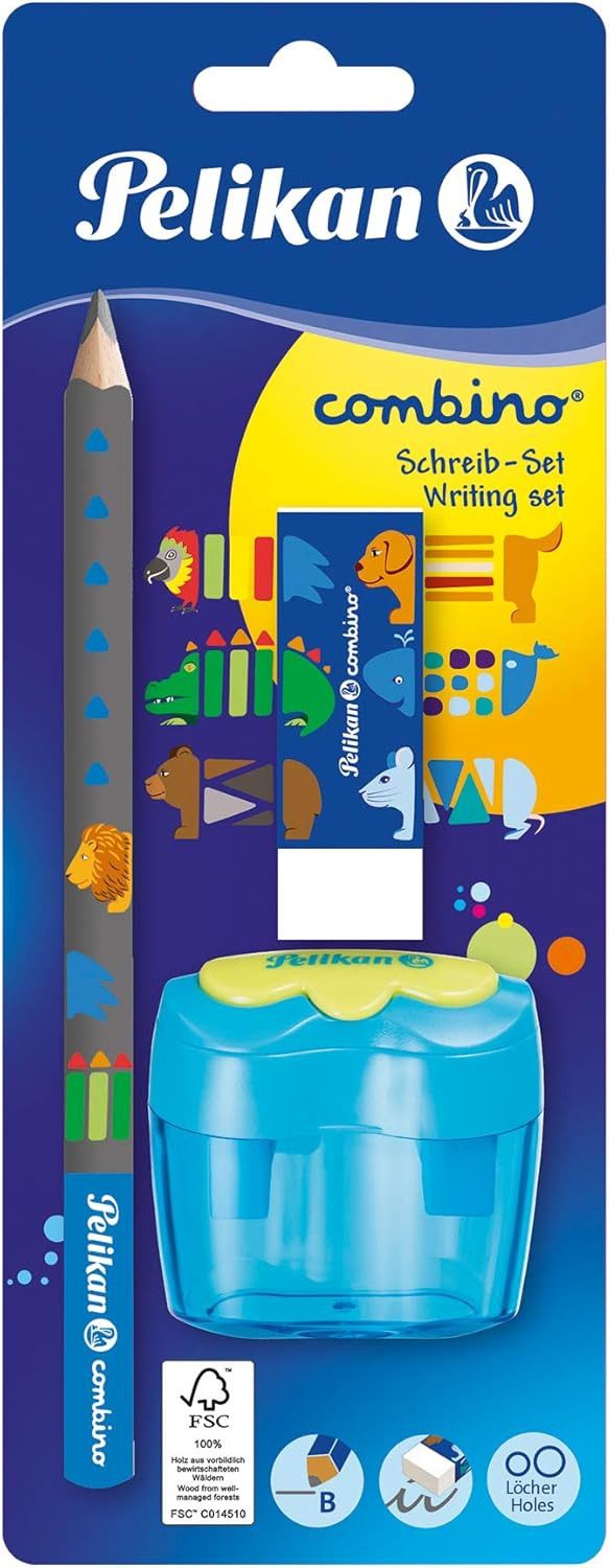 Pelikan Pencil Pelikan Starter Set Combino Pencil Eraser Sharpener Assorted 811217