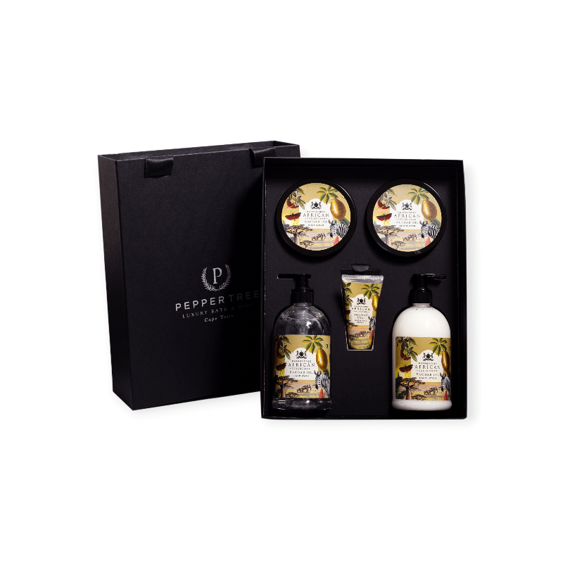 Pepper Tree S0A Pepper Tree Marula Executive Gift Box - Baobab or Marula 500ml x 2, 250ml x 2 & 50ml (7474811043929)