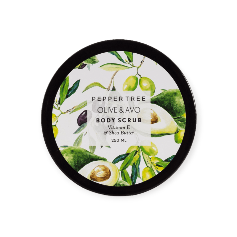 Pepper Tree SOAP DISH Pepper Tree Body Essentials Olive & Avo Body Scrub 250ml