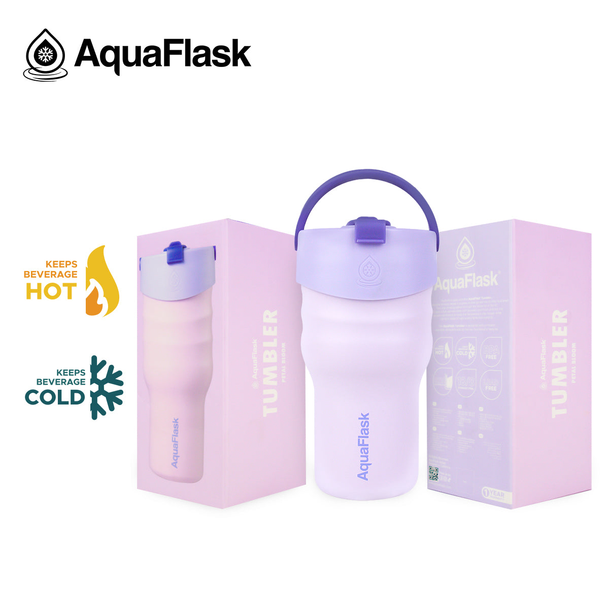 Aquaflask Tumbler 600ml Petal Bloom AF-V170