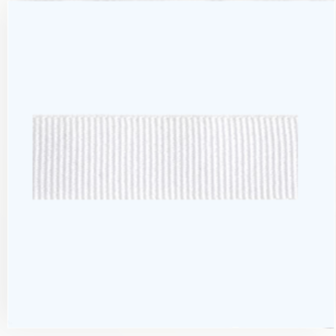 PETERSHAM Habby White Petersham Ribbon 25 mm (7683991765081)