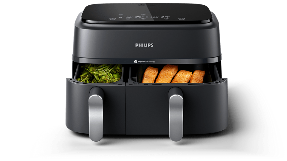 Philips AIR FRYER Philips 3000 Series 9L Dual Basket Airfryer NA351/00 (7765693759577)