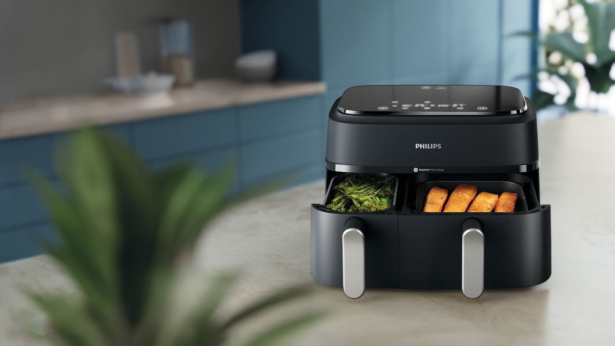 Philips AIR FRYER Philips 3000 Series 9L Dual Basket Airfryer NA351/00 (7765693759577)