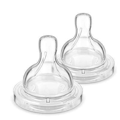 Philips Babies & Kids Philips Avent Teat Silicone Slow 1m+ 2 Units (7422785323097)
