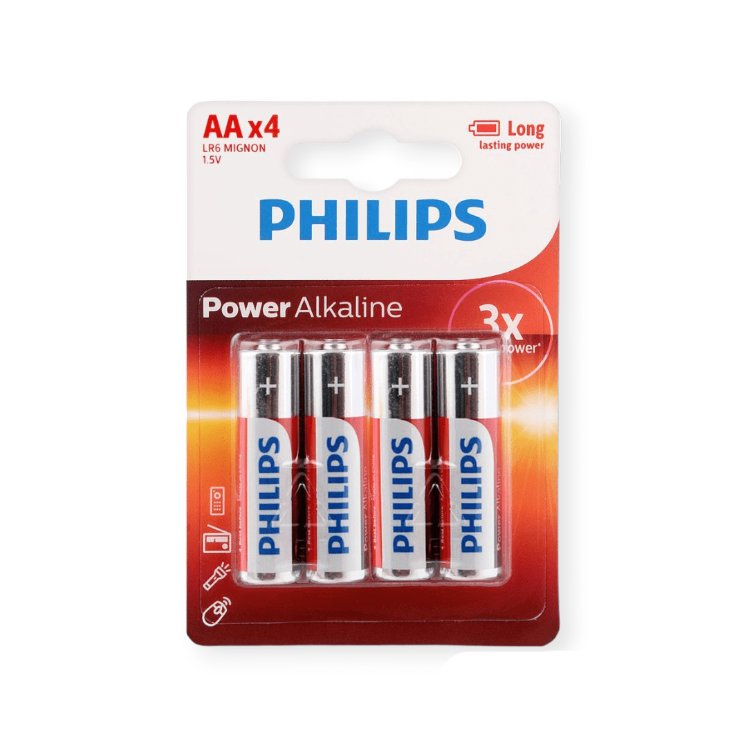 PHILIPS Batteries Philips power alkaline AA (4 pack)