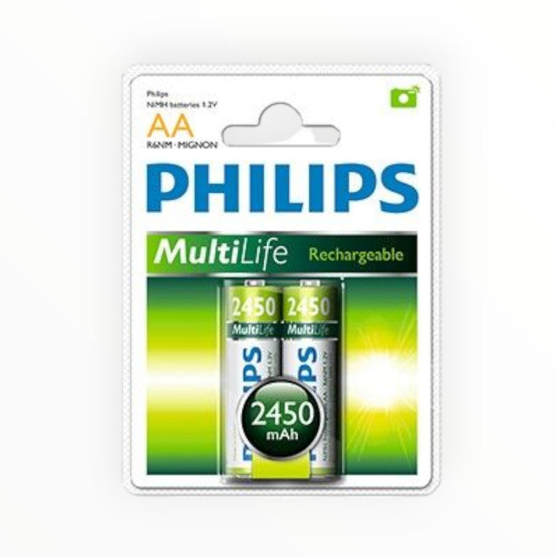 Philips Batteries Philips Rechargeable AA batteries 1.2V 2 Pack AV572 R6B2A245/97