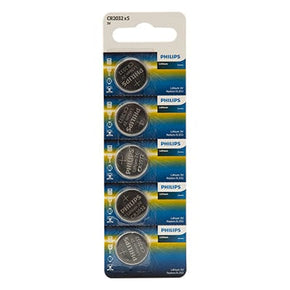Philips Battery PHILIPS CR2032 LITHIUM COIN BATTERY 3V 5 BLISTER (7403791679577)