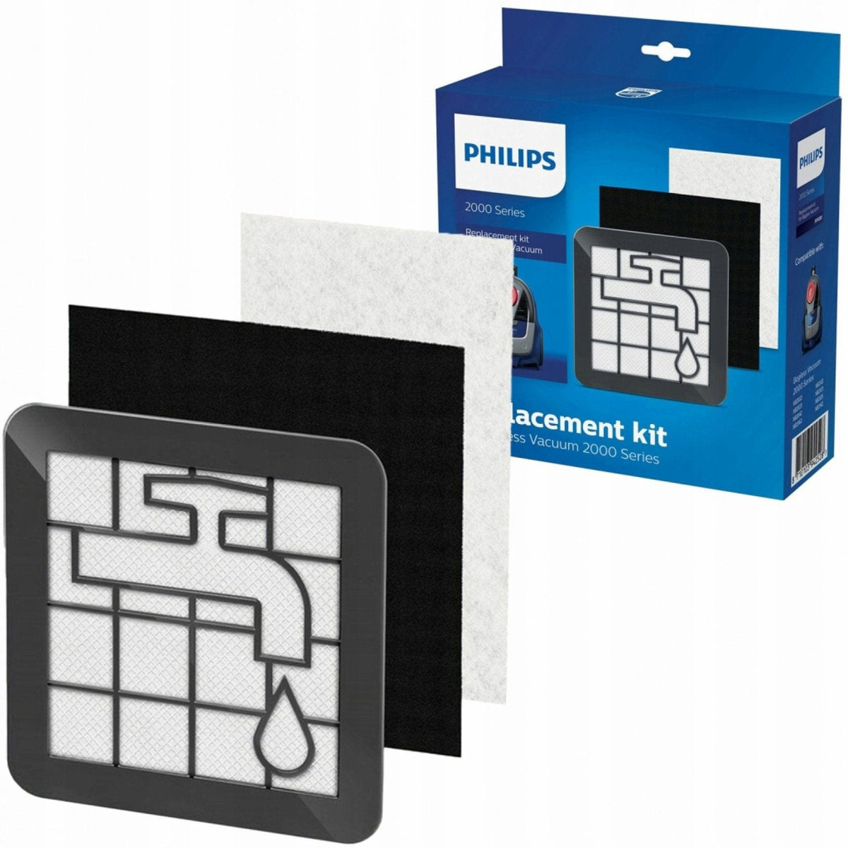 Philips Cleaner Philips Replacement Kit For Bagless Vacuum 2000 Series XV1220 (7626269720665)