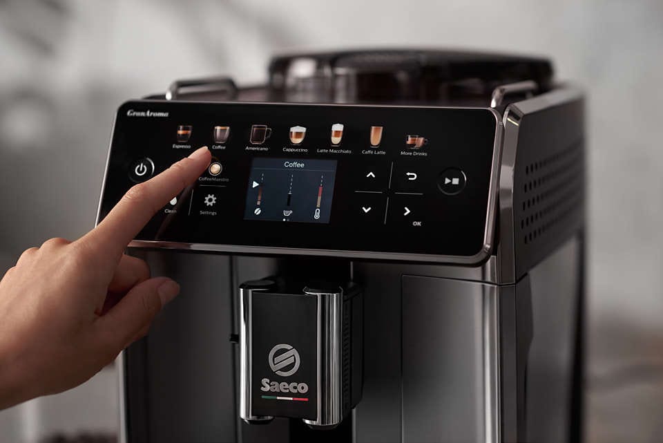 Philips COFFEE MACHINE Saeco GranAroma Fully Automatic Espresso Machine Black SM6585/00 (2061710000217)