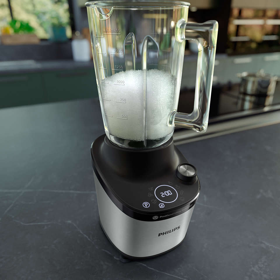 Philips Food Processor Philips Blender 1500W Silver, Black HR3760/00 (7398659260505)