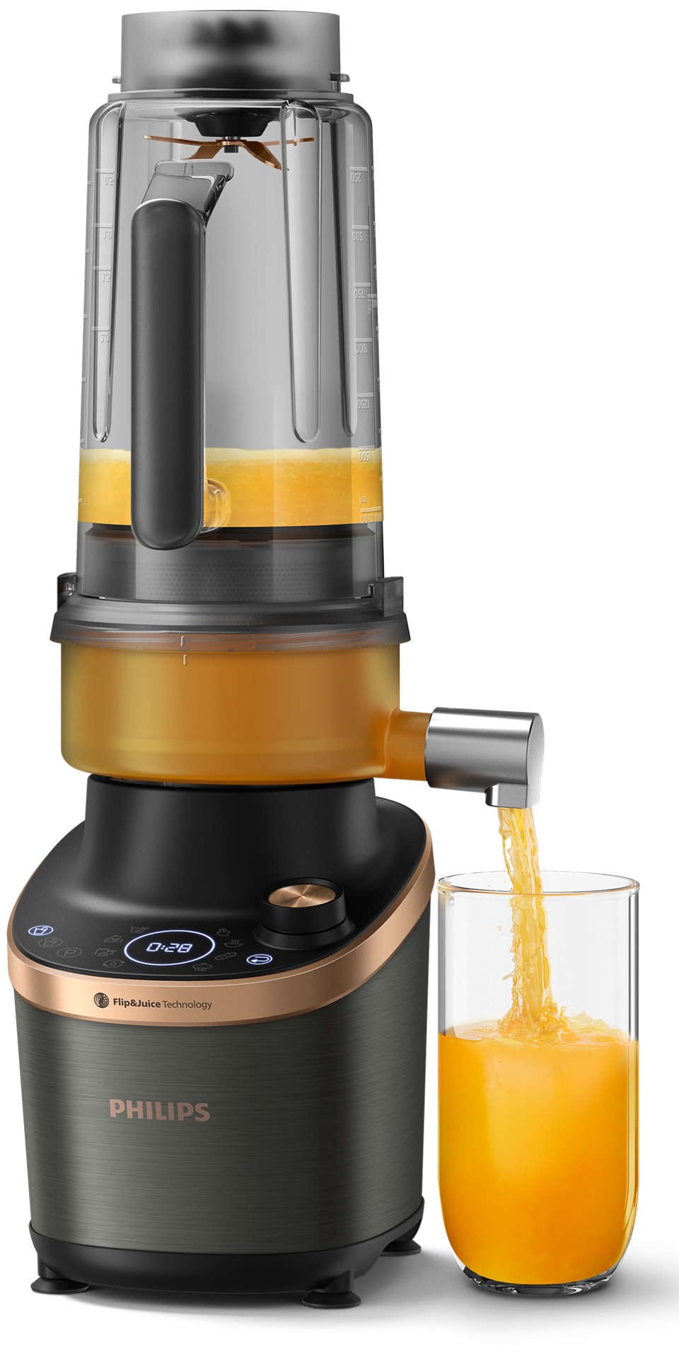 Philips Food Processor Philips Flip & Juice High Speed Blender 2L HR3770/00 (7398656376921)