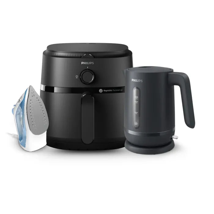 Philips TOASTER & KETTLE Philips Perfect 3 Piece Pack Black