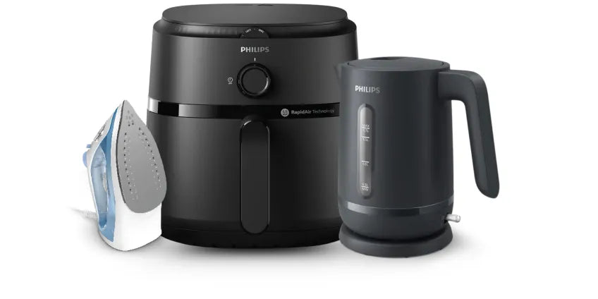 Philips TOASTER & KETTLE Philips Perfect 3 Piece Pack Black