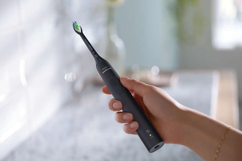 PHILIPS Toothbrush Philips Sonicare 3100 Series Sonic Electric Toothbrush Black HX3671/54 (7439849160793)