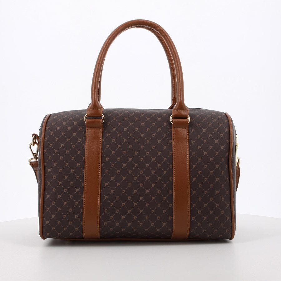 Pierre Cardin Ladies Handbags Pierre Cardin Guliana Core Logo Bowling Bag Brown (7701904293977)
