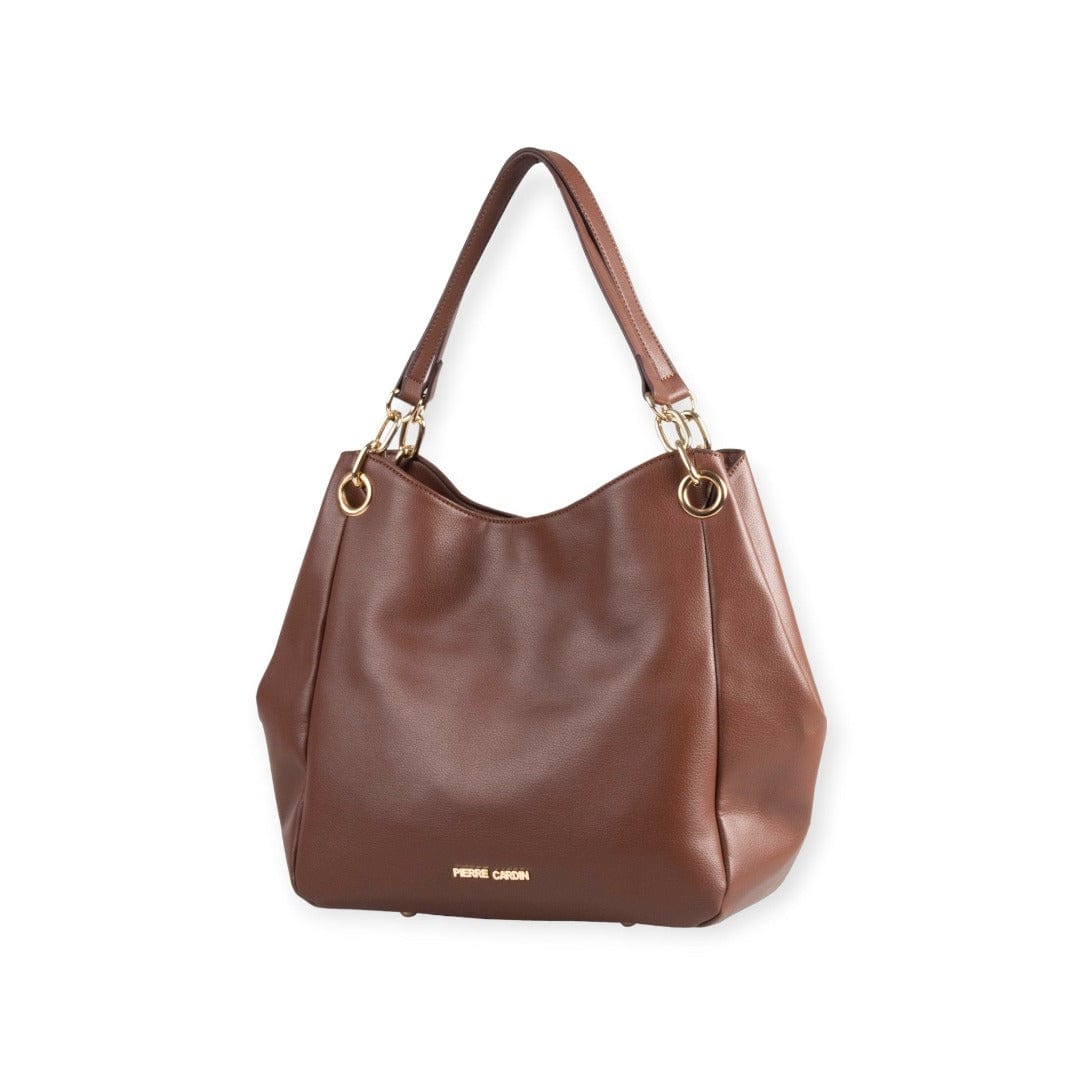Pierre Cardin Ladies Handbags Pierre Cardin Nissa Slouch Bag Brown (7701893742681)